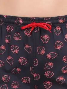 Kryptic Women Typography Printed Cotton Night suit