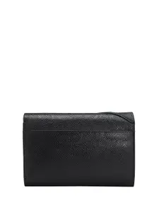 Da Milano Women Textured Leather Two Fold Wallet