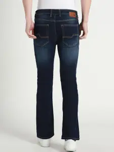 Dennis Lingo Men Mid-Rise Bootcut Clean Look Light Fade Stretchable Jeans