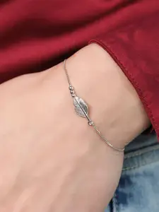 Zavya Rhodium-Plated 92.5 Sterling Silver Link Bracelet