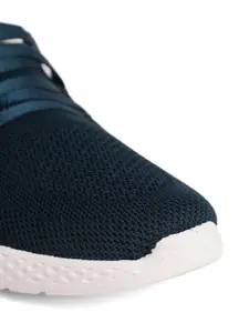 OZZOH Men Textured Lace-Up Running Shoes