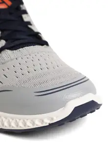 OZZOH Men Textured Lace-Up Running Shoes