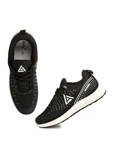 OZZOH Men Textured Lace-Up Running Shoes