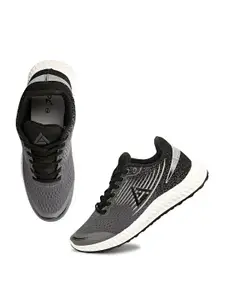 OZZOH Men Textured Lace-Up Running Shoes