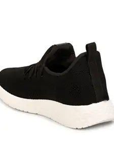 OZZOH Men Textured Lace-Up Running Shoes