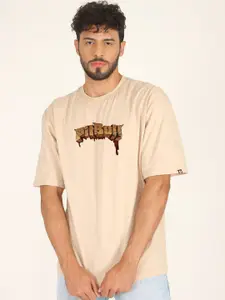 PRONK Graphic Printed Pure Cotton Oversized T-shirt