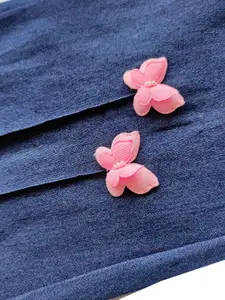 BAESD Girls Mid-Rise Narrow Slim Fit Clean Look Stretchable Jeans