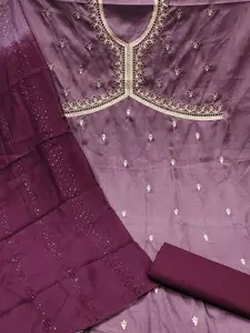 MANVAA Ethnic Motifs Embroidered Unstitched Dress Material