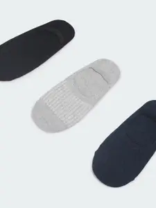 Max Pack of 3 Men Solid No Show Socks