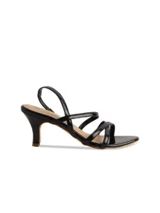 ERIDANI Open Toe Slim Heels