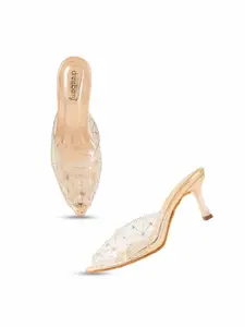 DressBerry Printed Block Pumps