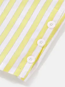 M'andy Girls Puff Sleeves Pure Cotton Top with Palazzos