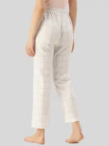 Kryptic Pack Of 2 Checked Cotton Straight Leg Lounge Pants
