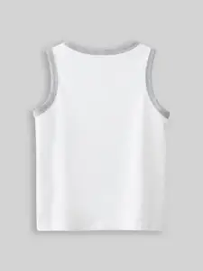 INCLUD Boys Graphic Printed Sleeveless Cotton T-shirt