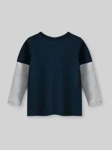 INCLUD Boys Graphic Printed Doctor Sleeves Cotton T-shirt