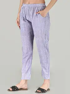 JVSP FASHION Floral Printed Mandarin Collar Pure Cotton Night suit