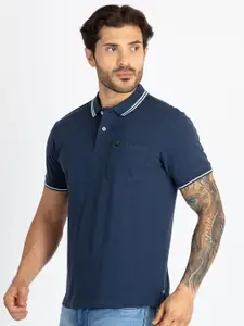 Status Quo Polo Collar Pure Cotton Slim Fit T-shirt