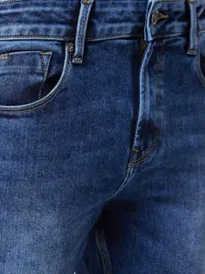 SPYKAR Men Slim Fit Mid Rise Clean Look Heavy Fade Cotton Jeans