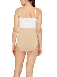 LAVOS Women Pack of 2 Anti Bacterial High-Rise Bamboo Cotton Maternity Panty