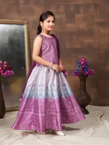 Aarika Girls Embellished Beads and Stones Ready to Wear Lehenga &