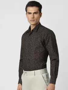Van Heusen Floral Printed Cotton Spread Collar Long Sleeves Opaque Casual Shirt
