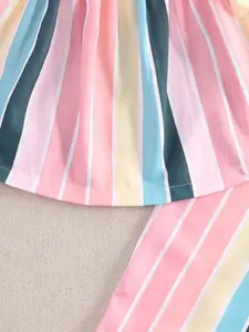 INCLUD Girls Striped Top With Trousers