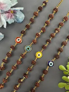 Digital Dress Room Women Brass Gold-Plated Charm Bracelet