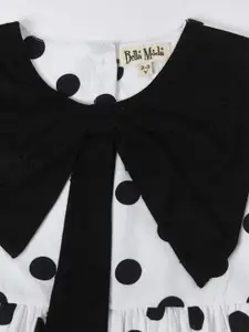 Bella Moda Polka Dot Print Fit & Flare Dress