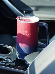 Solara White Single Stainless Steel Solid Double Wall Vacuum Water Bottle