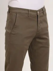 Turtle Men Cotton Relaxed Skinny Fit Trousers