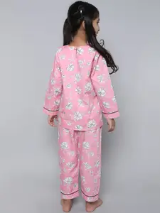 BAESD Girls Printed Pure Cotton Night suit