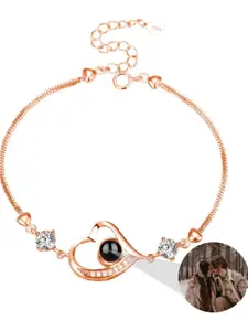 DressBerry White Rose Gold-Plated Wraparound Bracelet