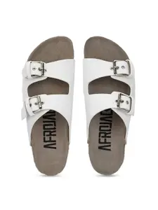 Afrojack Women Leather Flats with Buckles