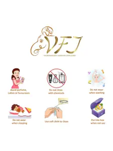 Vighnaharta Gold and Rhodium-Plated Contemporary Pendants with Chains