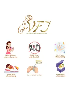 Vighnaharta Gold-Plated Heart Shaped Pendants with Chains