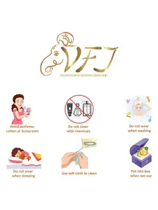 Vighnaharta Gold-Plated Heart Shaped Pendants with Chains