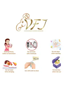 Vighnaharta Gold-Plated Ruby Flower Shaped Pendants with Chains