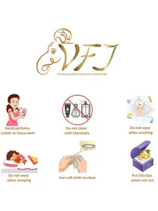 Vighnaharta Gold-Plated Oval Pendants with Chains