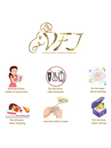 Vighnaharta Gold-Plated Heart Shaped Pendants with Chains