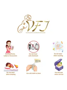 Vighnaharta Gold-Plated Heart Shaped Pendants with Chains