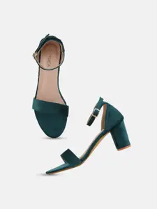 CORSICA Open Toe Block Heels