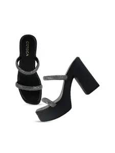 CORSICA Embellished Platform Heels