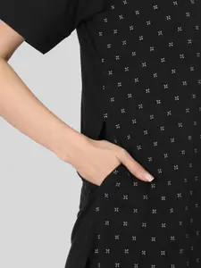 Duchess Floral Printed Embroidered Night suit