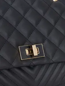 Kazo Quilted Solid Handbag With Chain