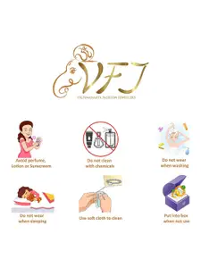 Vighnaharta Gold-Plated Cubic Zirconia Studded Floral Pendants with Chains