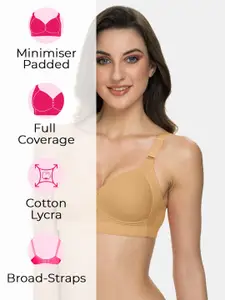 Tweens Pack of 3 Lite Wite Minimiser Support Medium Padded Cotton-Spandex Bra