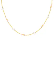 GIVA Gold-Plated 925 Sterling Silver Contemporary Pendants with Chains