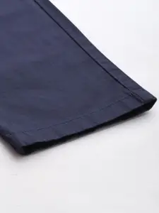 Allen Solly Men Mid Rise Smart Slim Fit Semi Formal Trousers