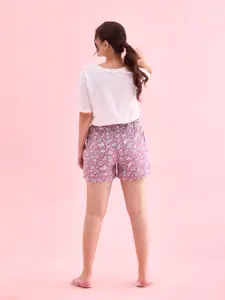 Go Colors Women Printed Lounge Shorts