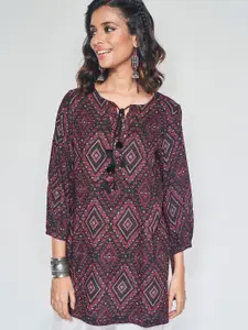 Global Desi Floral Printed Kurti